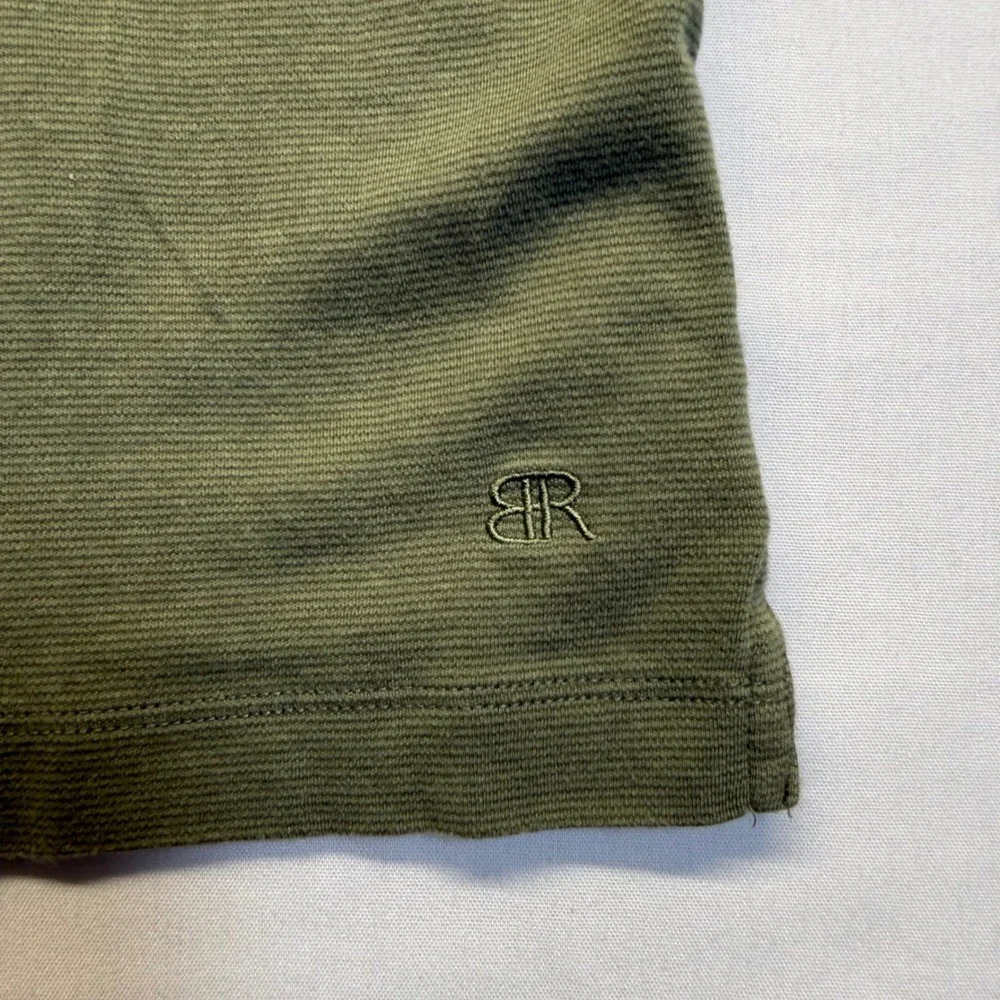 Banana Republic Luxe Touch Performance Tee Mens Sz M Olive Green Cotton T Shirt